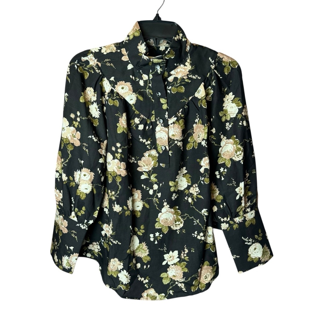 NWT Tuckernuck Corrigan Midnight Garden‎ Long Sleeve Top S